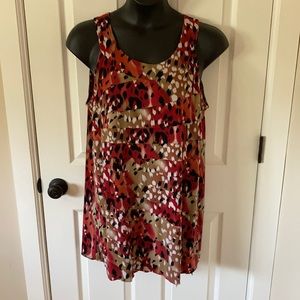 Style & Co. Leopard Animal Print Tunic Tank